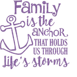 Family Quotes and Sayings Glitter Sticker Decal 2_250x250