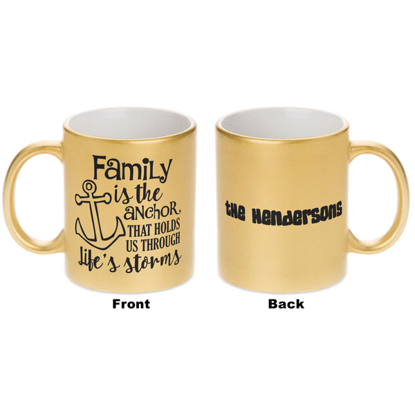 Family Quotes and Sayings Gold Mug - Apvl
