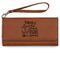 Family Quotes and Sayings Ladies Wallet - Leather - Rawhide - Front View