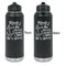 Family Quotes and Sayings Laser Engraved Water Bottles - Front & Back Engraving - Front & Back View