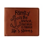 Family Quotes and Sayings Leatherette Bifold Wallet (Personalized)