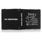 Family Quotes and Sayings Leather Binder - 1" - Black- Back Spine Front View