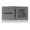 Family Quotes and Sayings Leather Binder - 1" - Grey - Back Spine Front View