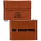 Family Quotes and Sayings Leather Business Card Holder - Front Back