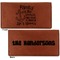 Family Quotes and Sayings Leather Checkbook Holder Front and Back