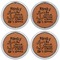 Family Quotes and Sayings Leather Coaster Set of 4