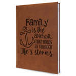 Family Quotes and Sayings Leather Sketchbook