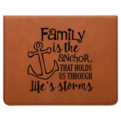 Family Quotes and Sayings Leatherette 4-Piece Wine Tool Set