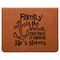 Family Quotes and Sayings Leatherette 4-Piece Wine Tool Set Flat