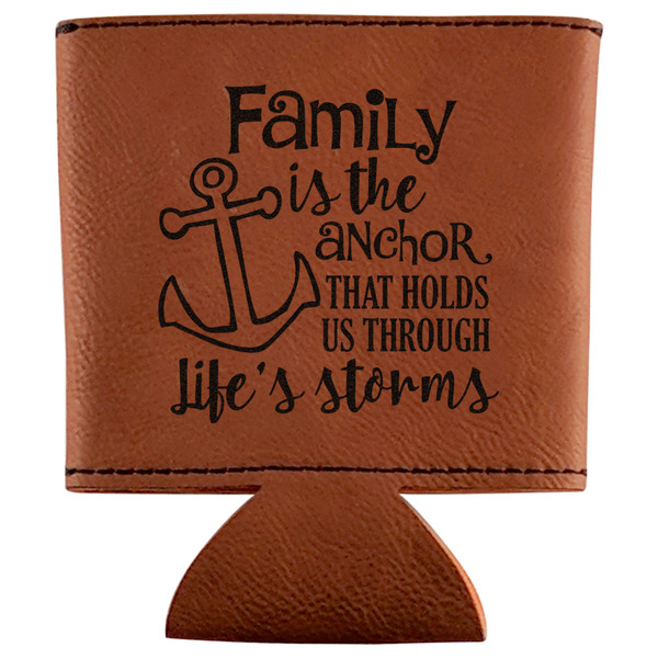 Custom Family Quotes and Sayings Leatherette Can Sleeve