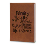 Family Quotes and Sayings Leatherette Journal - Large - Double Sided