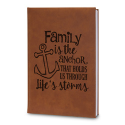 Family Quotes and Sayings Leatherette Journal - Large - Double Sided