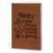 Family Quotes and Sayings Leatherette Journal - Large - Double Sided