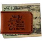 Family Quotes and Sayings Leatherette Magnetic Money Clip (Personalized)