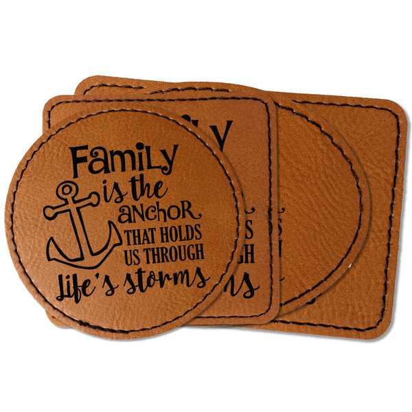 Custom Family Quotes and Sayings Faux Leather Iron On Patch