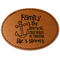 Family Quotes and Sayings Leatherette Patches - Oval