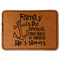 Family Quotes and Sayings Faux Leather Iron On Patch - Rectangle