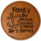 Family Quotes and Sayings Leatherette Patches - Round
