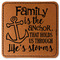 Family Quotes and Sayings Leatherette Patches - Square
