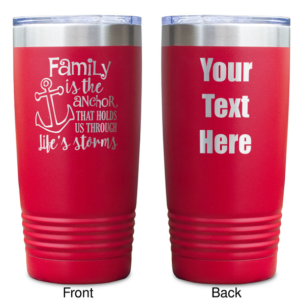 Family Quotes and Sayings Red Polar Camel Tumbler - 20oz - Double Sided - Approval