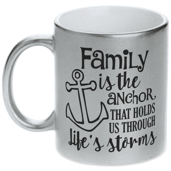 Family Quotes and Sayings Silver Mug - Main