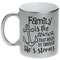 Family Quotes and Sayings Metallic Silver Mug