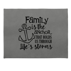 Family Quotes and Sayings Small Gift Box w/ Engraved Leather Lid