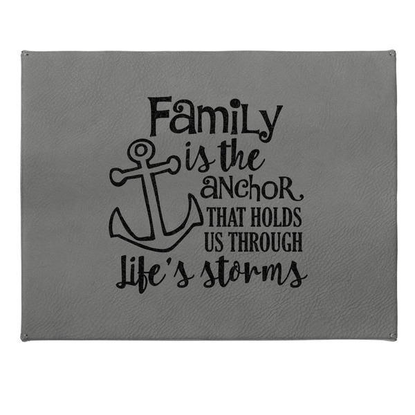 Family Quotes and Sayings Small Engraved Gift Box with Leather Lid - Approval