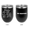 Family Quotes and Sayings Stainless Wine Tumblers - Black - Double Sided - Approval