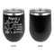 Family Quotes and Sayings Stainless Wine Tumblers - Black - Single Sided - Approval