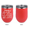 Family Quotes and Sayings Stainless Wine Tumblers - Coral - Single Sided - Approval