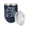Family Quotes and Sayings Stainless Wine Tumblers - Navy - Double Sided - Alt View