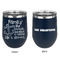 Family Quotes and Sayings Stainless Wine Tumblers - Navy - Double Sided - Approval