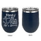 Family Quotes and Sayings Stainless Wine Tumblers - Navy - Single Sided - Approval