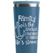 Family Quotes and Sayings Steel Blue RTIC Everyday Tumbler - 28 oz. - Close Up