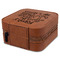 Family Quotes and Sayings Travel Jewelry Boxes - Leatherette - Rawhide - View from Rear