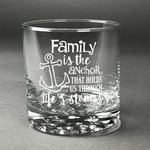 Family Quotes and Sayings Whiskey Glass (Single)