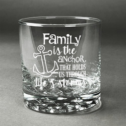 Family Quotes and Sayings Whiskey Glass - Engraved
