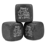 Family Quotes and Sayings Whiskey Stone Set - Set of 3