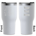Family Quotes and Sayings RTIC Tumbler - White - Engraved Front & Back (Personalized)