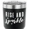 Glitter / Sparkle Quotes and Sayings 30 oz Stainless Steel Ringneck Tumbler - Black - CLOSE UP