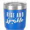Glitter / Sparkle Quotes and Sayings 30 oz Stainless Steel Ringneck Tumbler - Blue - Close Up
