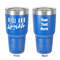Glitter / Sparkle Quotes and Sayings 30 oz Stainless Steel Ringneck Tumbler - Blue - Double Sided - Front & Back