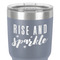 Glitter / Sparkle Quotes and Sayings 30 oz Stainless Steel Ringneck Tumbler - Grey - Close Up