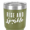 Glitter / Sparkle Quotes and Sayings 30 oz Stainless Steel Ringneck Tumbler - Olive - Close Up