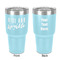 Glitter / Sparkle Quotes and Sayings 30 oz Stainless Steel Ringneck Tumbler - Teal - Double Sided - Front & Back