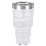 Glitter / Sparkle Quotes and Sayings 30 oz Stainless Steel Tumbler - White - Single-Sided