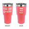 Glitter / Sparkle Quotes and Sayings 30 oz Stainless Steel Tumbler - Coral - Double Sided