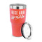 Glitter / Sparkle Quotes and Sayings 30 oz Stainless Steel Ringneck Tumblers - Coral - LID OFF