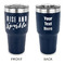 Glitter / Sparkle Quotes and Sayings 30 oz Stainless Steel Ringneck Tumblers - Navy - Double Sided - APPROVAL